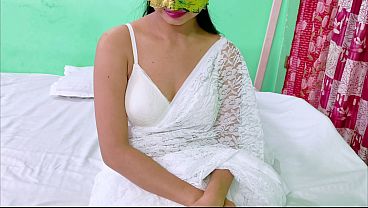 Image White Saree Bride&rsquo_s First Night Husband&rsquo_s Friend Sneaks In & Claims Her Wet Pussy