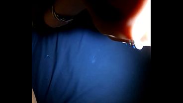 Image Watching Wife Get Fucked at Gloryhole and Using Her Pussy