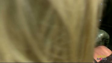 Image Blond milf brunette with busty body and sexy glasses enjoys a group sex with he busty blonde girlfriend