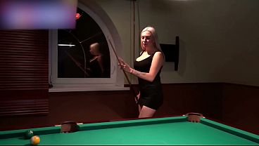 Image Rough Sex Pool Table Fun: Wild Night with a Busty Blonde - 1