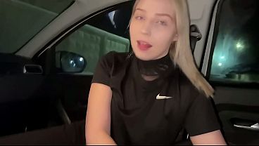 Image Public hard sex in a car with squirt and cumshot 1