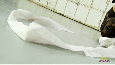 Image After constantly fantasizing about it the blonde milf with big tits visits a gloryhole for a big cock