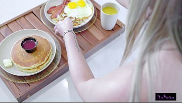 Image Naughty MILF Surprises Her Man With Pussy For Breakfast