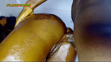 Image Her is oiled and tempting, I had to fuck her tight pussy from the back - I cum inside her pussy