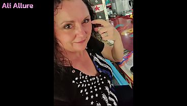 Image Ali Allure LOVES anal creampies while trying a new toy...I found a willing stranger to help after he took me for a motorcycle ride.