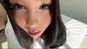 Image SHY JAPANESE BRUNETTE NEWLYWED SECRETLY FILMS HERSELF RIDING HER HUSBAND'S BEST FRIEND WHILE HE'S AWAY