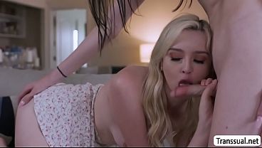 Image My hot TS wife enjoy playing with my pussy