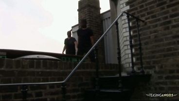 Image Robbing the blonde milfs with fake boobs turns into an anal foursome with double penetration