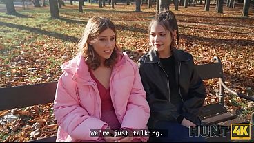 Image HUNT4K. She Shows her Boobs for Money and Cheats on her Girlfriend