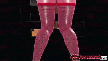 Image Hot Anime Girl Nola in Black Latex 3D Animation - Handjob Big Dick Stroking in Nylon Gloves, Intense Sloppy Blowjob with Moans, Glory Hole Mouth Fuck Ending with Massive Facial