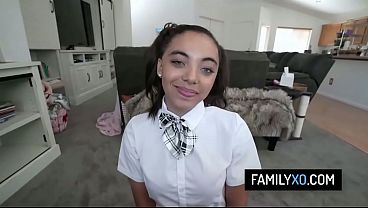 Image Horny ebony stepdaughter seduce and fuck with her stepdad - Zerella Skies