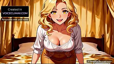 Image Hentai Blonde Mature Neighbor invites me her place JOI Anime Voiced ASMR