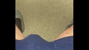 Image Stepson was watching me when I take a shower in secret, after I come living room and play with his big dick