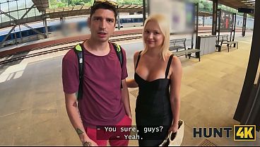 Image HUNT4K. These firm boobs decided to cheat with a stranger