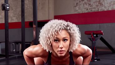 Image I would go to her training session. Blowjobs instead of sports. A muscular girl. Part 1/3.