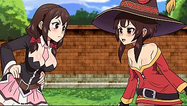 Image XXX Threesome Sex: Megumin x Yunyun x Kono (Cartoon Sex 2026)