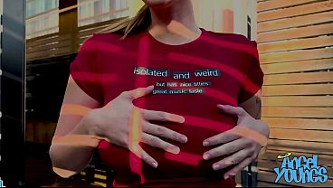 Image Angel Youngs Slurps and Slides John Legendary's Big Dick Between Her Huge Tits