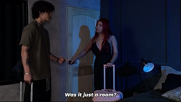 Image My stepson, a real hottie, fucks his redheaded stepmother in the ass! Wow! It's his first time doing anal.