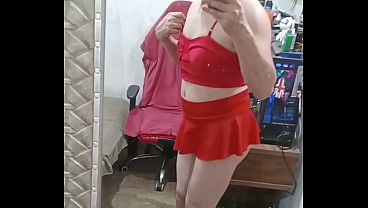 Image Usando conjunto de espartilho dela