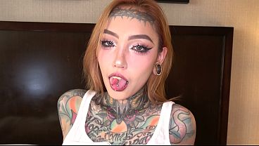 Image Tattooed Split Tongue Asian Baddie Jesse Is a Submissive Slut