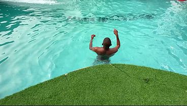 Image WE WENT SWIMMING AFTER A LONG WEEK ON SET SHOOTING