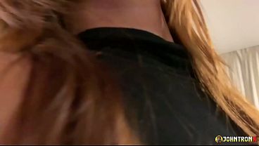 Image JohnTronX - Tattooed brunette Asian slut gets a creampie in a hotel room