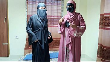 Image Desi hijab step-sisters want steo-brother big dick inside tight pussy