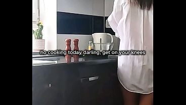 Image no cooking for today, roommate put me on my knees instead