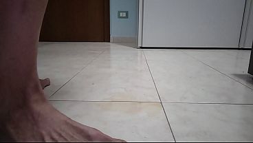 Image Anal beads in my ass, farts and washing hands with the piss on the ground