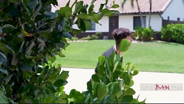 Image Latina With Supreme Curves Bent Over By A Neighbor Who Coudlnt Behave