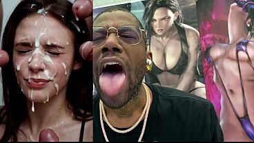 Image Big Breast Milf Deepthroating Cock, Tight Teen Girl Getting Her Face Completely Cum Covered, Cum Covered Bald Pussy, Lesbian Girl Riding A Strap-On, AI Generated