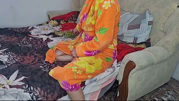 Image A cuckold watches his wife's big holes.