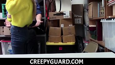 Image Blonde Teen With Big Tits Gets Her Tight Pink Pussy Fucked By Security Officer