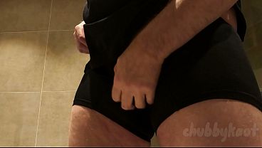 Image Chubbkaot Fucking His Dildo Again in Public Restroom