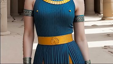 Image Cleopatra forces a slave to have sex. Sex with Cleopatra.