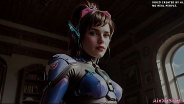 Image D.Va not only saves the world, but she also sucks my dick and fucks me perfectly. (AI-Generated Video)