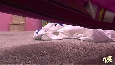 Image Dreamy 18 year old lemon blonde wistfully fantasizes about doggy style anal tumblings with boyfriend.