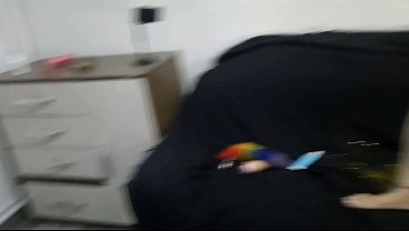 Image ela j&aacute_ acorda com um fogo danado no seu cuzinho e s&oacute_ mesmo levando uma surra bem dada de piroca no meio do seu bumbum pra poder se