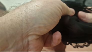 Image First time Wearing and cuming inside STEP SISTERS stockings!