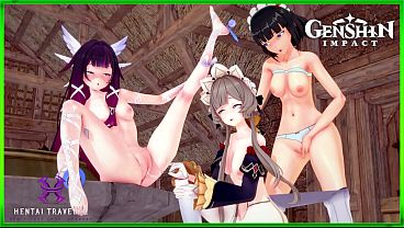 Image Genshin Impact: Sandrone has lunar sex with Columbina. (Sandrone, Columbina, Katheryne)