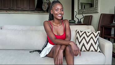 Image Gorgeous Black Model HARDCORE FUCKED By BWC In Amateur Couch Casting