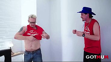 Image Got Mum - A Busty Milf is Fucked Anal by Two Cocks in a Threesome