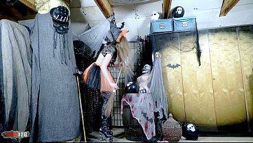 Image Halloween Frenzy: Terry in Freaky Rabbit Costume Fucks Hard Belgian Witch Alice Maze