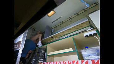 Image I asked my hostess to make me a cigarette but she looks so sexy in this mini skirt that I had to play with her pussy at least just a little bit