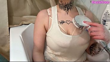 Image I washed my big tits with a rubber dick | BIG TITS PORN