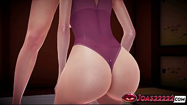 Image Kanojo with Big Tits 3D Hentai - Frenulum Licking Fetish for Big Dick, On Top Titfuck Stimulation, Footjob in White Stockings Leading to Cumshot