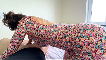 Image Little Stepdaughter pulls up dress and beg me to fuck her from behind