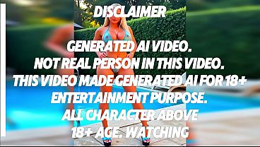 Image Loira encontrando amante na piscina [ Gerado por IA ]