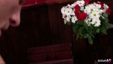 Image Loser Cuckold husband must watch while his wife get fucked by huge cock Boy and clean her cum after facial cumshot