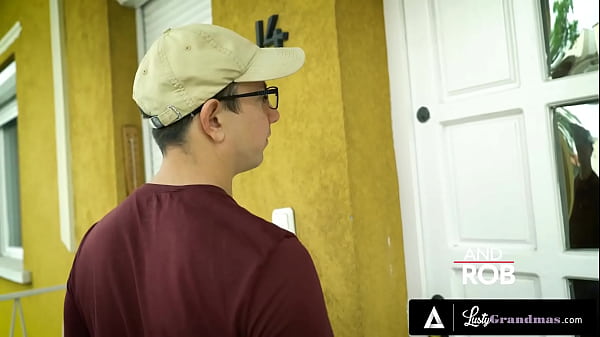 Image LUSTY GRANDMAS - Horny Granny Marsha Seduces Delivery Stud for Hard Fuck